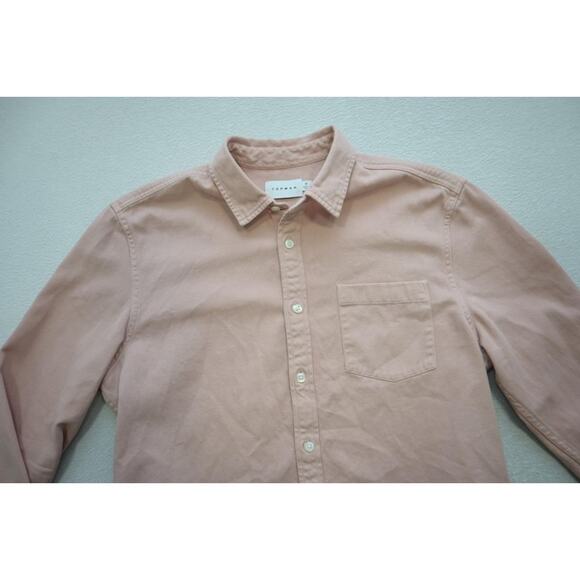 Topman Button Up Shirt Rugged Camp Casual Long Sleeve Mens Sz Medium - Picture 5 of 7